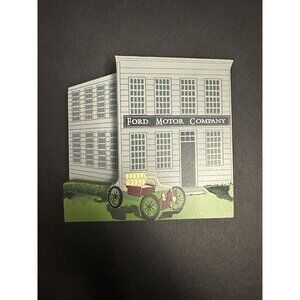 Shelia 1993 Wooden Cutout Original Ford Motor Company Building With A Model T.
